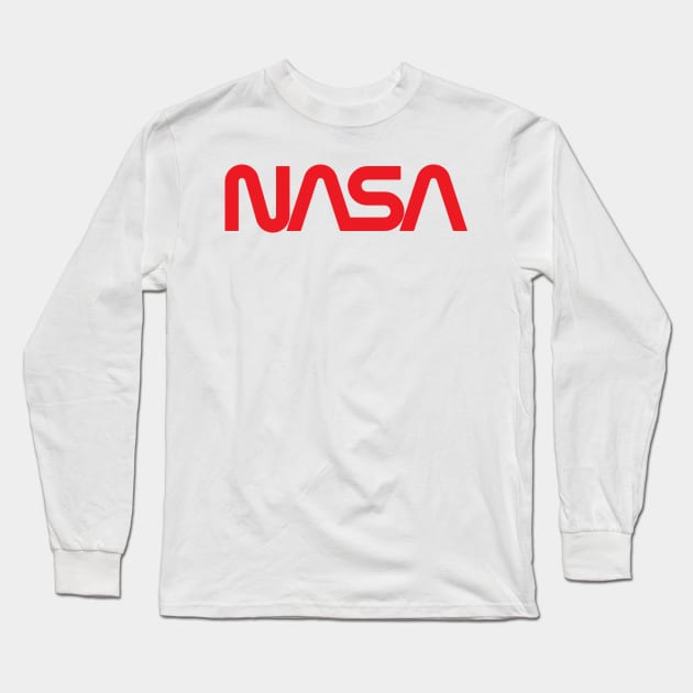 The Worm is Back NASA Long Sleeve T-Shirt by Mandra